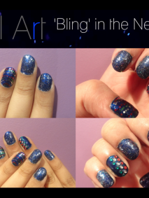bling in the new year nail art manicure
