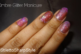 Ombre Glitter Manicure Valentine's Day Nail Art 2
